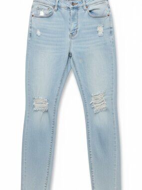 Monkey Ride Jeans MPWT505B Distressed Skinny Light Wash Women’s Size 7/28